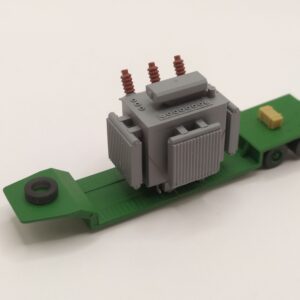 Remorque Surbaissée avec transformateur montée