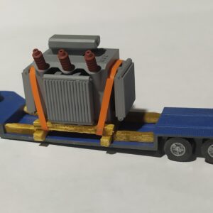 Remorque Surbaissée avec transformateur montée